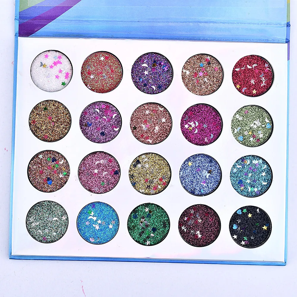 20 Colors Sequins Eyeshadow Stars Moon Bright Eyeshadow Make Up Cosmetic Pressed Glitters Eye shadow Magnet Palette Makeup Set
20 Colors Sequins Eyeshadow Stars Moon Bright Eyeshadow Make Up Cosmetic Pressed Glitters Eye shadow Magnet Palette Makeup Set