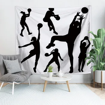 Creative Photography Tapestry Pop Art Pattern Black White Play Basketball Tapestries Wall Hanging Cloth Yoga Rug Throw Bedspread
Creative Photography Tapestry Pop Art Pattern Black White Play Basketball Tapestries Wall Hanging Cloth Yoga Rug Throw Bedspread
