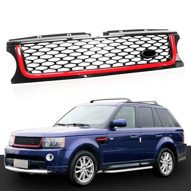 High Quality Black & Red Front Grille Mesh Grill Vent FOR Land Rover Range Rover Sport 2010 2011 2012 
High Quality Black & Red Front Grille Mesh Grill Vent FOR Land Rover Range Rover Sport 2010 2011 2012