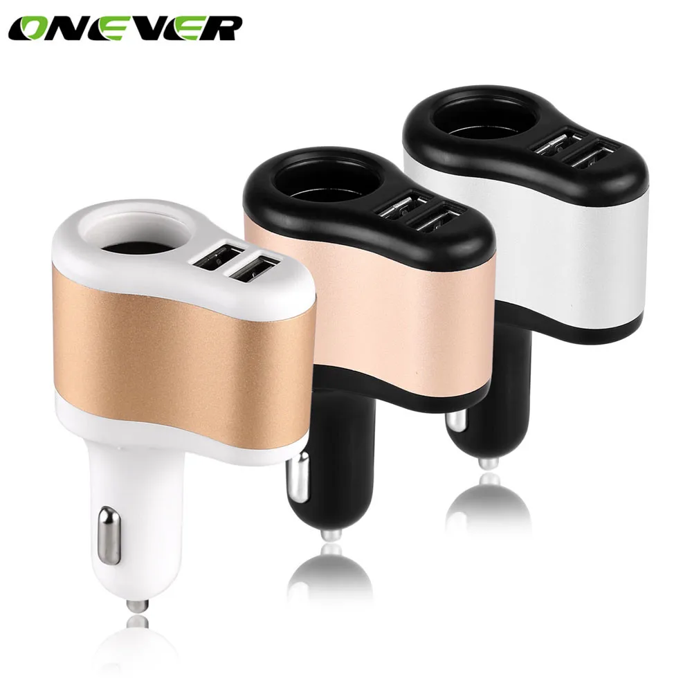 Onever 12V-24V Universal Car Auto Cigarette Lighter Socket Power Adapter 3.1A Dual USB Output Car Charger for iPad Mobile Phone
Onever 12V-24V Universal Car Auto Cigarette Lighter Socket Power Adapter 3.1A Dual USB Output Car Charger for iPad Mobile Phone