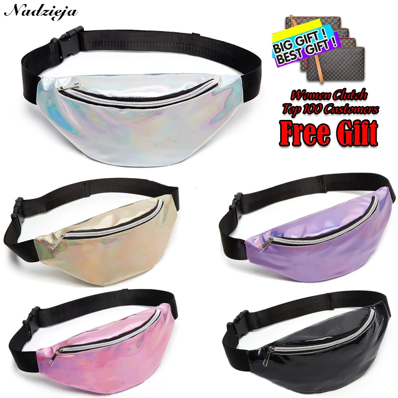 New Holographic Waist Bag For Women Pink Gold Black Laser Fanny Pack Belt Bag 2019 ladies Bum Bag Unisex Banana Bags
New Holographic Waist Bag For Women Pink Gold Black Laser Fanny Pack Belt Bag 2019 ladies Bum Bag Unisex Banana Bags