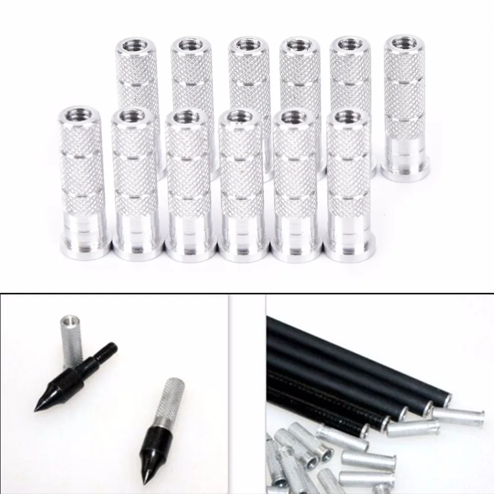 High Quality Replace for Arrow Shaft and hunting 12x 6.2mm Silver Aluminum Archery Insert Base 12 PCS
High Quality Replace for Arrow Shaft and hunting 12x 6.2mm Silver Aluminum Archery Insert Base 12 PCS
