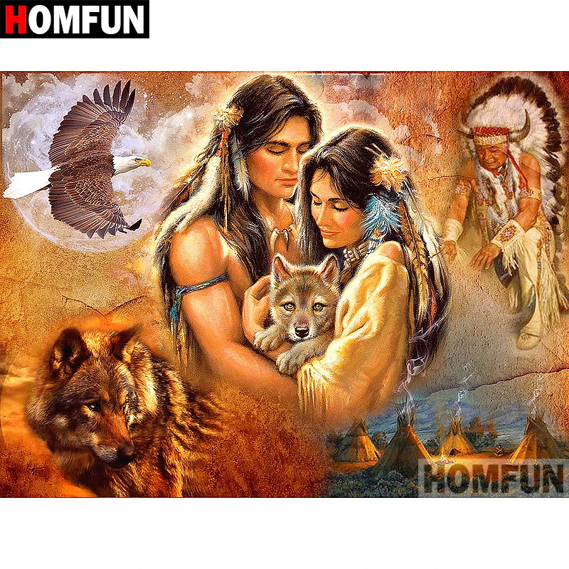 HOMFUN 5D DIY Diamond Painting Full Square/Round Drill "Character wolf" 3D Embroidery Cross Stitch gift Home Decor A02179
HOMFUN 5D DIY Diamond Painting Full Square/Round Drill "Character wolf" 3D Embroidery Cross Stitch gift Home Decor A02179