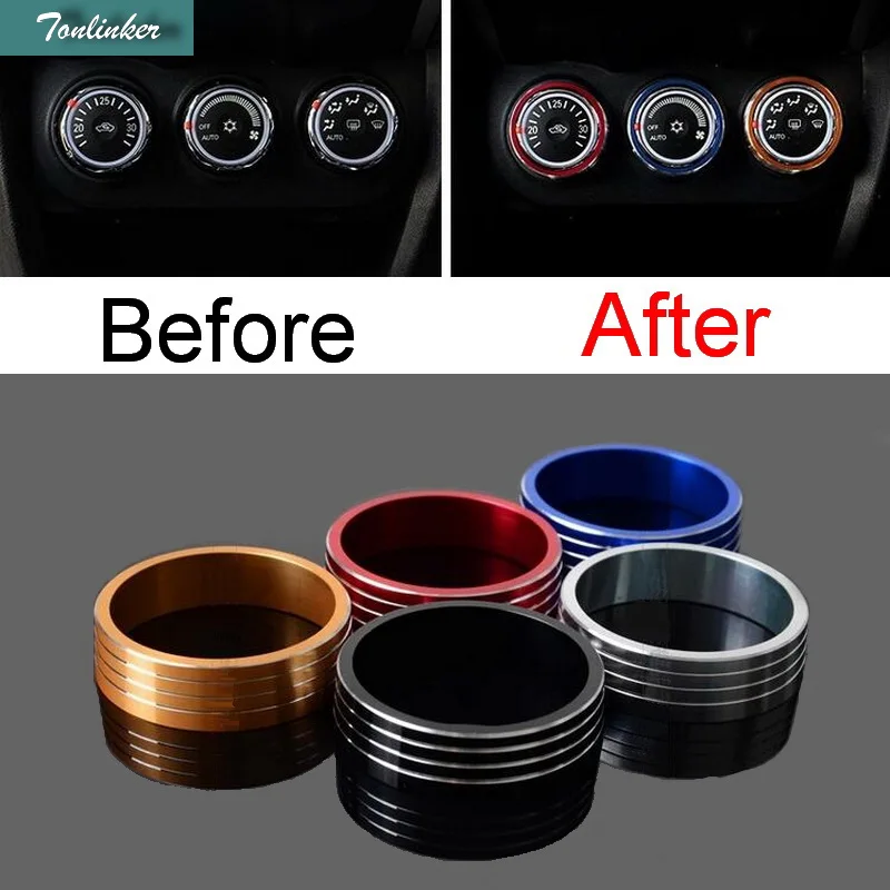 Tonlinker 1 PCS Car NEW Aluminum Five Color Air Conditioning Knobs Circle Cover Case Stickers for Mitsubishi ASX 2013-15
Tonlinker 1 PCS Car NEW Aluminum Five Color Air Conditioning Knobs Circle Cover Case Stickers for Mitsubishi ASX 2013-15