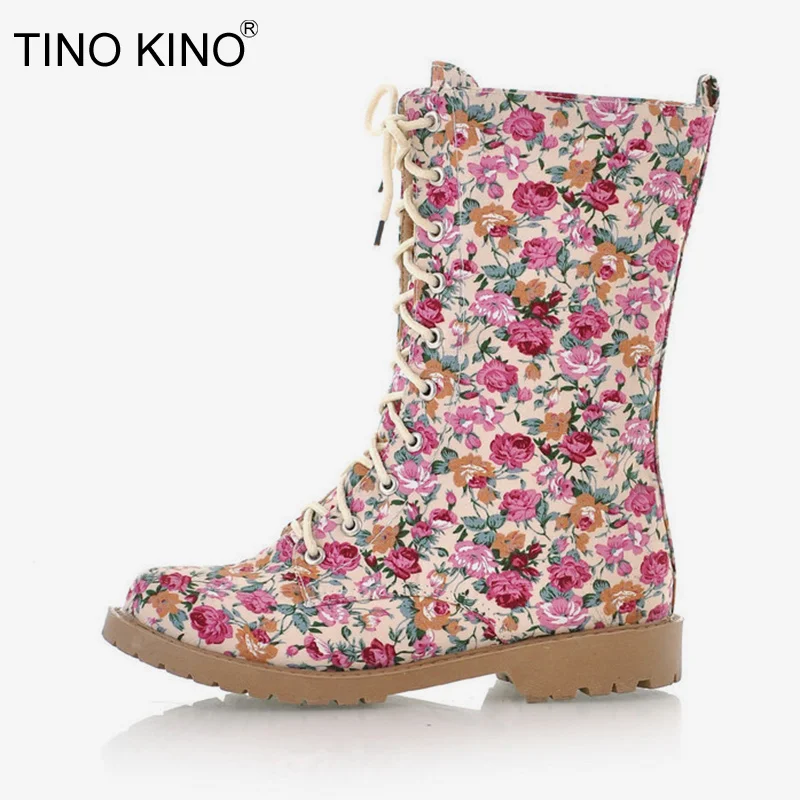 Tino Kino Women Winter Cotton New Ankle Rain Boots Female Flower Print Lace Up Flats Ladies Vintage Fashion Shoes Plus Size
Tino Kino Women Winter Cotton New Ankle Rain Boots Female Flower Print Lace Up Flats Ladies Vintage Fashion Shoes Plus Size