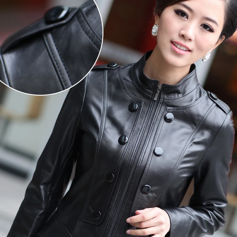 Weiwei 2013 leather clothing motorcycle leather clothing female short slim design sheepskin leather coat
Weiwei 2013 leather clothing motorcycle leather clothing female short slim design sheepskin leather coat