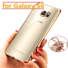 Phone Case For Samsung Galaxy S6 Thin Clear Plating Electroplating TPU Soft Mobile Phone Cases Cover For Samsung Galaxy G9200