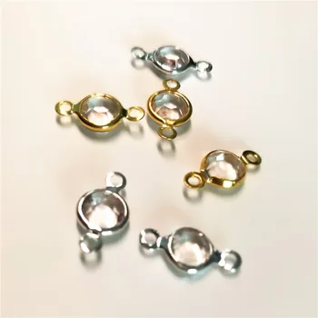 Fashion 13mm*6.5mm Two Holes Charm Crystal Accessories Gold Or Silver Color DIY Handmade Rhinestone Link Pendant Jewelry JZ1
Fashion 13mm*6.5mm Two Holes Charm Crystal Accessories Gold Or Silver Color DIY Handmade Rhinestone Link Pendant Jewelry JZ1
