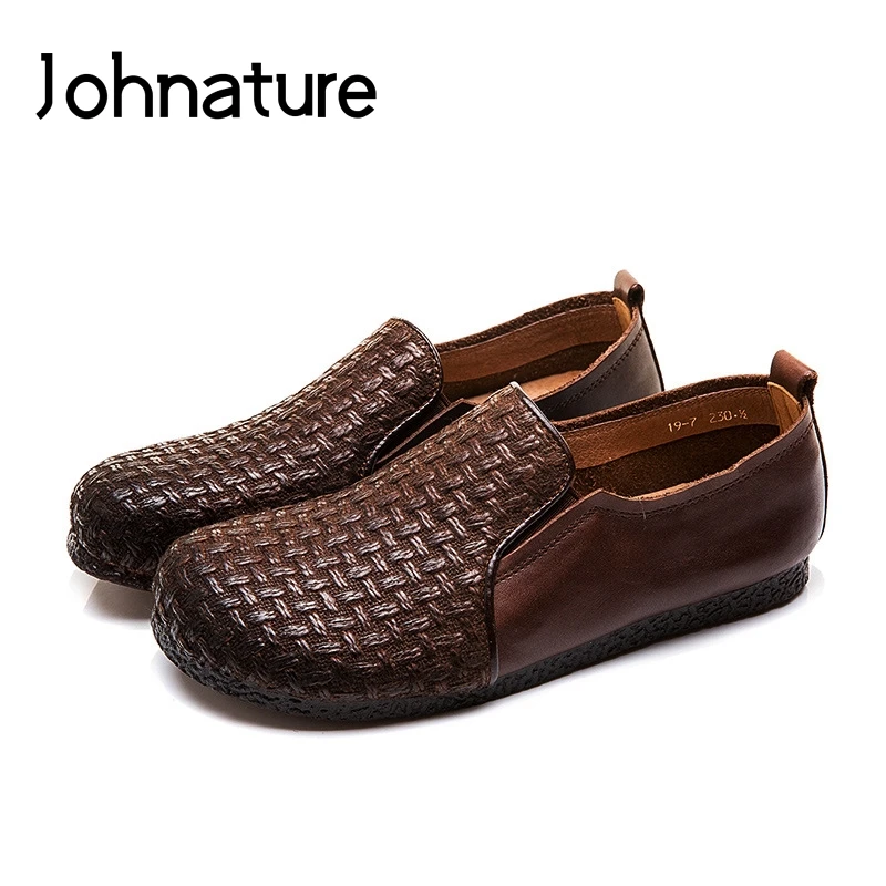 Johnature 2019 New Spring/autumn Casual Retro Solid Round Toe Shallow Loafers Women Genuine Leather Slip On Flat Shoes
Johnature 2019 New Spring/autumn Casual Retro Solid Round Toe Shallow Loafers Women Genuine Leather Slip On Flat Shoes