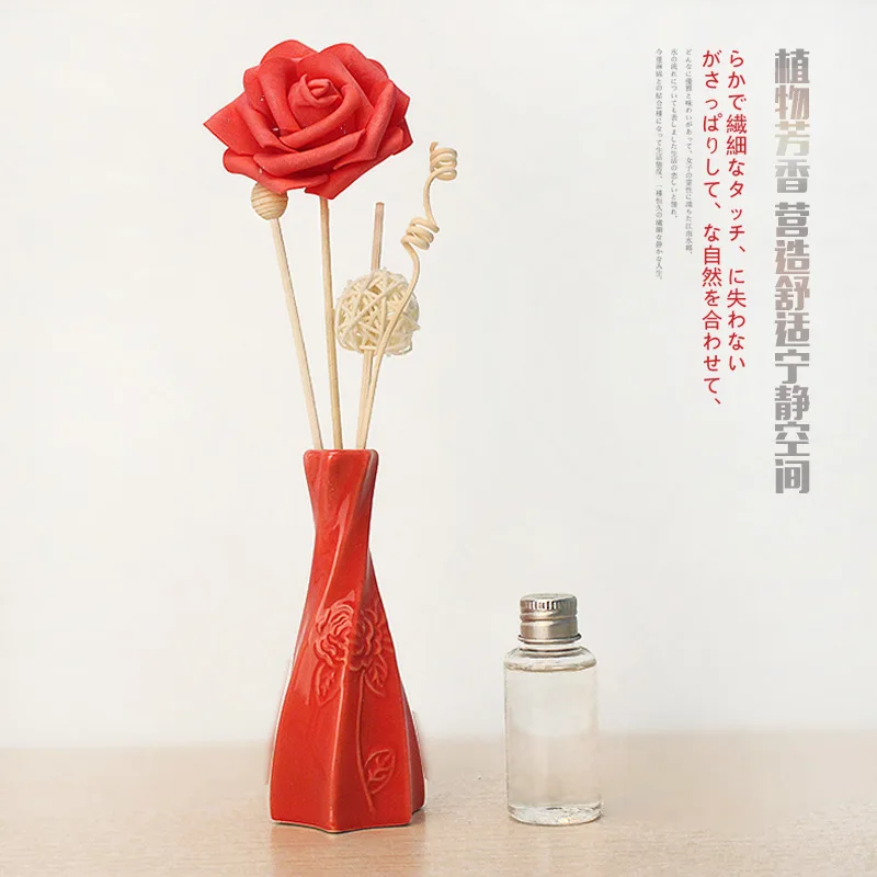 50ML Perfume Reed Diffuser Ceramic Bottle With Rattan Stick Cinnamon Aromatherapy Scent Aromatic Oil Sets Flavoring Room J028-03
50ML Perfume Reed Diffuser Ceramic Bottle With Rattan Stick Cinnamon Aromatherapy Scent Aromatic Oil Sets Flavoring Room J028-03