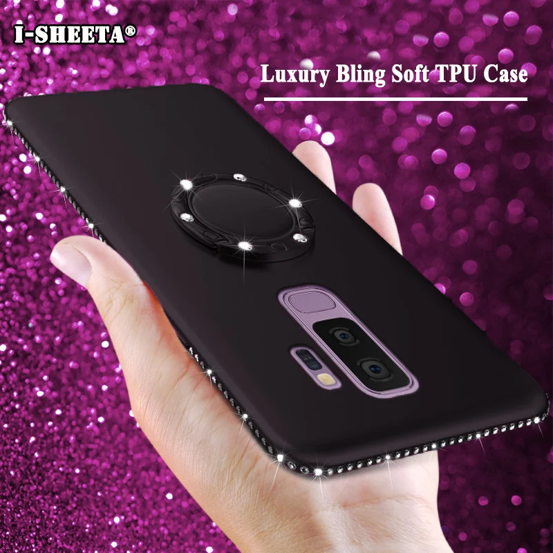 3D Diamond 360 Rotating Ring Holder Plating soft TPU Bling Case for Samsung Galaxy S8 S9 S10 Plus A8 A9 M20 M10 2018 A50
3D Diamond 360 Rotating Ring Holder Plating soft TPU Bling Case for Samsung Galaxy S8 S9 S10 Plus A8 A9 M20 M10 2018 A50