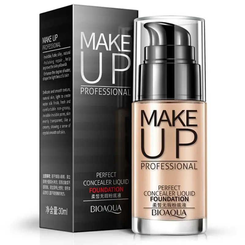 1PC Beauty Natural Makeup Face Liquid Foundation Cream Concealer Shake Whitening Cover Comestics New
1PC Beauty Natural Makeup Face Liquid Foundation Cream Concealer Shake Whitening Cover Comestics New