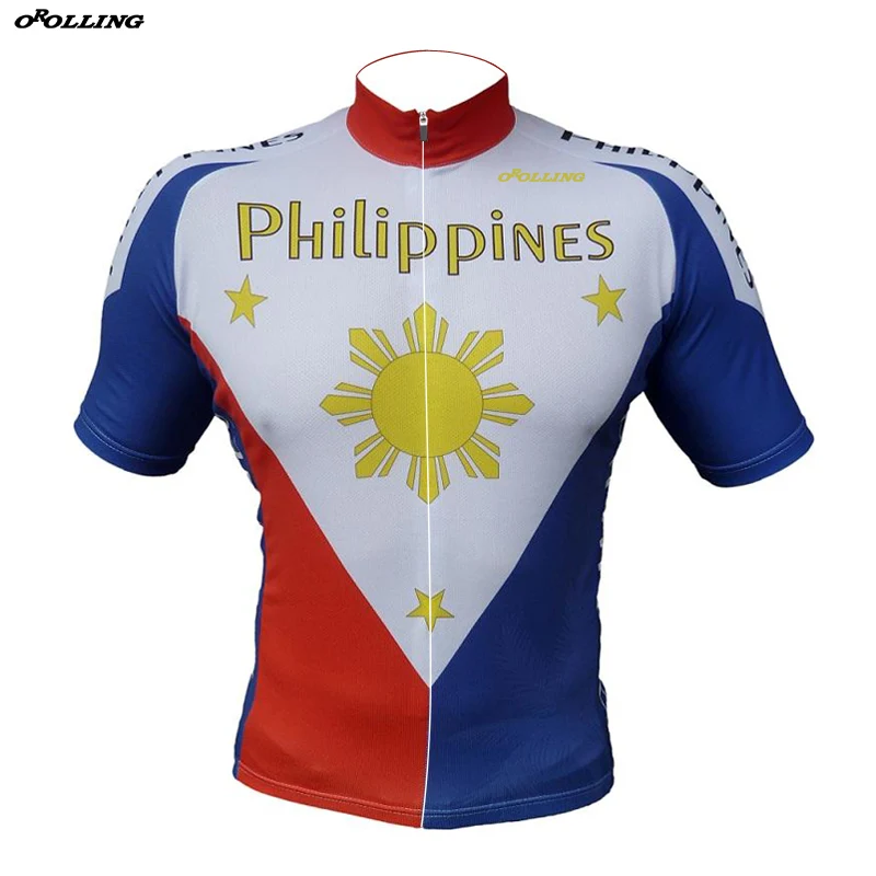 New Classical Philippines Flag National Team Maillot Cycling Jersey Customized Orolling Tops
New Classical Philippines Flag National Team Maillot Cycling Jersey Customized Orolling Tops