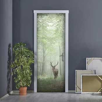 Creative 3D Door Sticker Forest Deer DIY Home Decor Decals Wallpaper Waterproof Mural For Bedroom Door Renovation
Creative 3D Door Sticker Forest Deer DIY Home Decor Decals Wallpaper Waterproof Mural For Bedroom Door Renovation