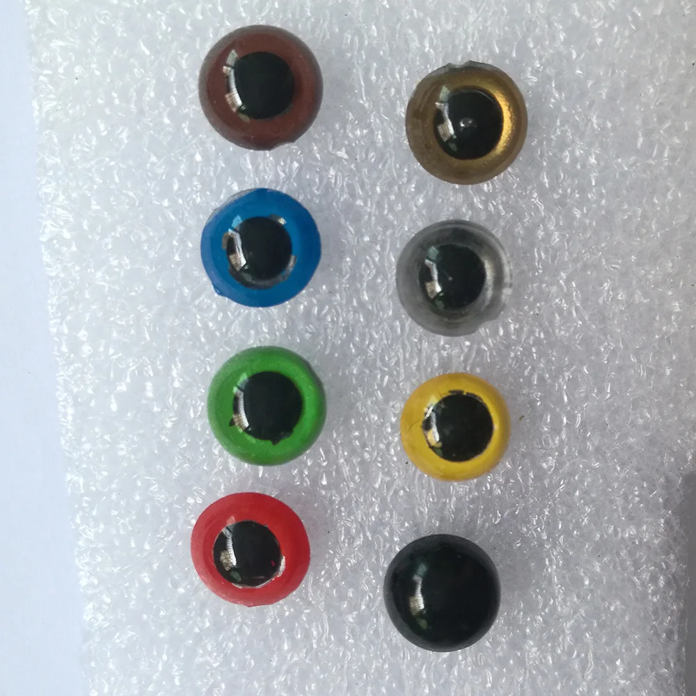 Diameter 14mm 100PCS Brown Plastic Safety Screw Eyes Craft Eyes with Washer for DIY Toy Teady Bear Puppet Doll Making Accessories Supply
