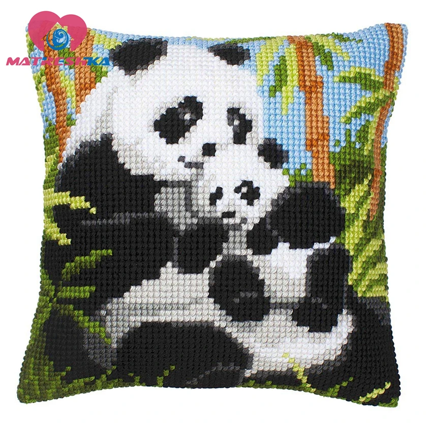 cross stitch pillow kit counted cross stitch patterns DIY Cushions cross stitch canvas printed needlework sets Animal panda cats
cross stitch pillow kit counted cross stitch patterns DIY Cushions cross stitch canvas printed needlework sets Animal panda cats