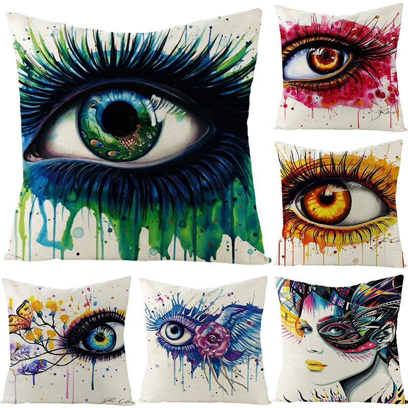 Art Character Eye Pillow Cover Home Linen Pillow Cover Without Pillow Core Simple Square Pillowcase Cover Waist Pillow Cover
Art Character Eye Pillow Cover Home Linen Pillow Cover Without Pillow Core Simple Square Pillowcase Cover Waist Pillow Cover