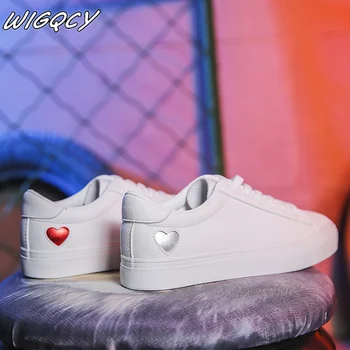 New Spring Tenis Feminino Lace-up White Shoes Woman Pu Leather Solid Color Female Casual Women Sneakers Zapatos 
New Spring Tenis Feminino Lace-up White Shoes Woman Pu Leather Solid Color Female Casual Women Sneakers Zapatos