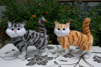 large about 18x17cm standing cat model, polyethylene&furs handicraft Figurines home decoration toy gift a2764
large about 18x17cm standing cat model, polyethylene&furs handicraft Figurines home decoration toy gift a2764