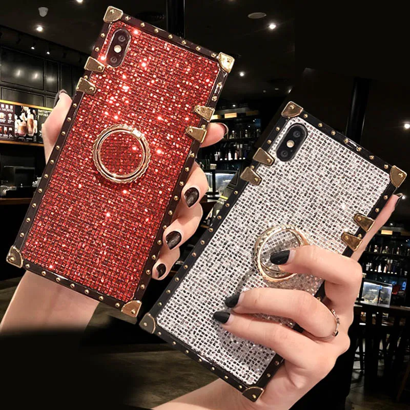 Luxury Bling Glitter Square Case for Huawei Mate 20 Pro P20 Lite P20 Pro Nova 3i 3 4 Finger Ring Cover Kickstand Phone Cases
Luxury Bling Glitter Square Case for Huawei Mate 20 Pro P20 Lite P20 Pro Nova 3i 3 4 Finger Ring Cover Kickstand Phone Cases