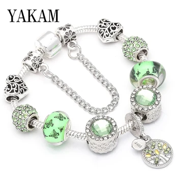 Fit Original Bracelet Green Crystal Clear CZ Glass Butterfly Opal Heart Beads Family Tree Pendant European Bayan Jewelry Pulsera
Fit Original Bracelet Green Crystal Clear CZ Glass Butterfly Opal Heart Beads Family Tree Pendant European Bayan Jewelry Pulsera