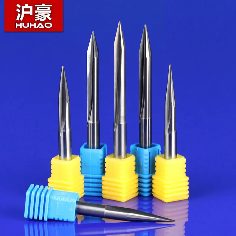 

6mm SHK Carbide Alloy Double Flutes Straight V Engraving Tools Two Flutes Straight V Bits Hardwood Straight V Cutting Milling