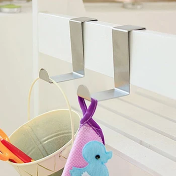 EVERSO 2pcs Hooks Door Hook Stainless Kitchen Cabinet Clothes Hanger Organizer Hooks for Hanging Kitchen Cabinet Clothes Hanger
EVERSO 2pcs Hooks Door Hook Stainless Kitchen Cabinet Clothes Hanger Organizer Hooks for Hanging Kitchen Cabinet Clothes Hanger