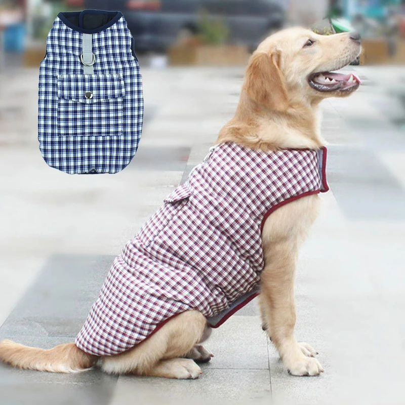 Plaid Dog Winter Coat Warm Puppy Jacket Vest cotton Pet Clothes Apparel Waterproof Dog Clothing For Small Medium Large big Dogs
Plaid Dog Winter Coat Warm Puppy Jacket Vest cotton Pet Clothes Apparel Waterproof Dog Clothing For Small Medium Large big Dogs