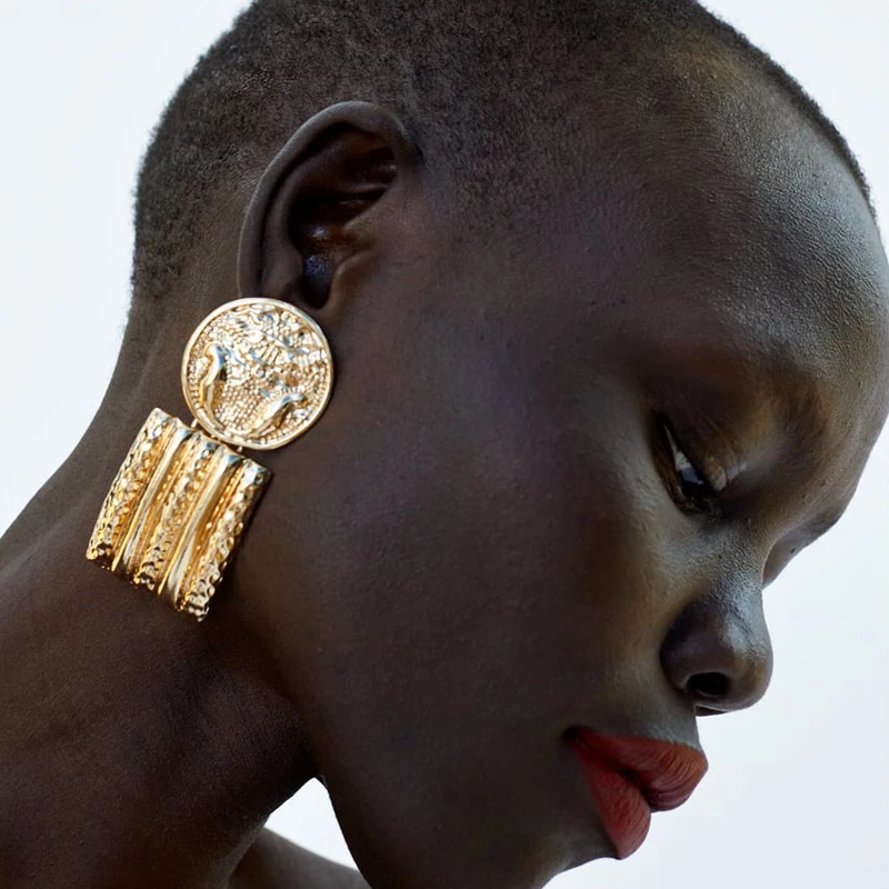 PPG&PGG 2018 New ZA Metal Drop Dangle Earrings For Women Trendy Vintage Gold Geometric Around & Square Statement Big Earrings
PPG&PGG 2018 New ZA Metal Drop Dangle Earrings For Women Trendy Vintage Gold Geometric Around & Square Statement Big Earrings