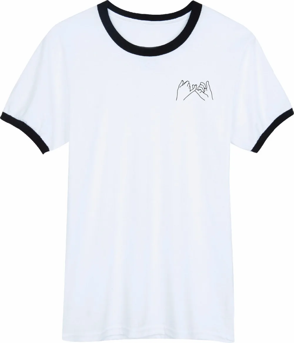 Pinky Promise corner Red Black and White Ringer T shirt Women Men Casual Crewneck t shirt Summer Style tees tshirts
Pinky Promise corner Red Black and White Ringer T shirt Women Men Casual Crewneck t shirt Summer Style tees tshirts