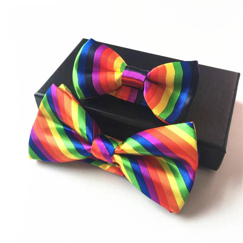 New Adult Men's and kids Boy Children's Rainbow Bowties Set Gravata Adjustable Party Wedding Accessory CRET005
New Adult Men's and kids Boy Children's Rainbow Bowties Set Gravata Adjustable Party Wedding Accessory CRET005