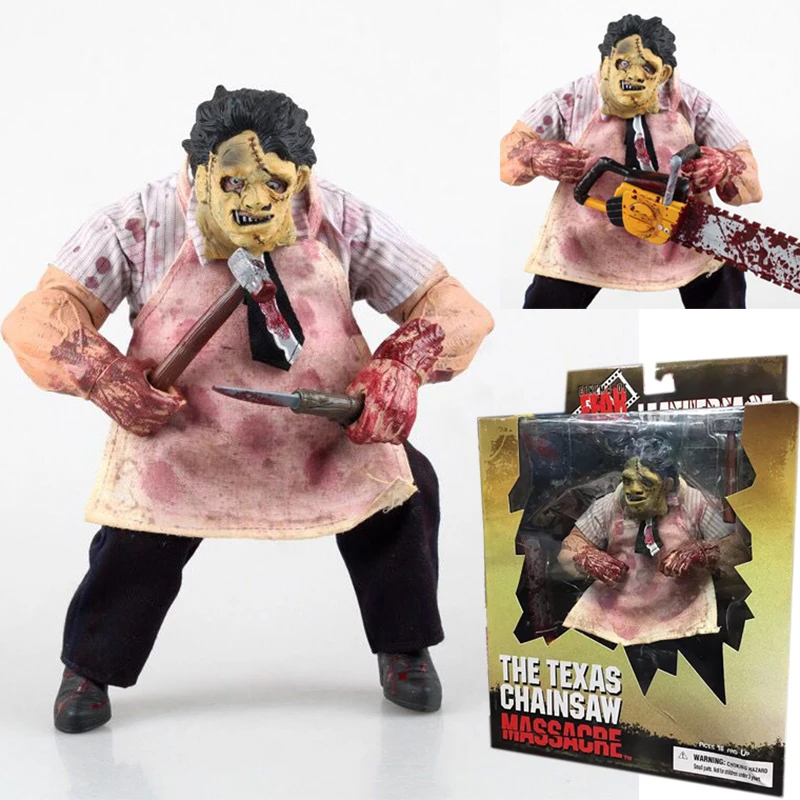 23cm Real Clothes Fear The Texas Chainsaw MASSACRE Leatherface PVC Action Figure Collectible Model Toy
23cm Real Clothes Fear The Texas Chainsaw MASSACRE Leatherface PVC Action Figure Collectible Model Toy
