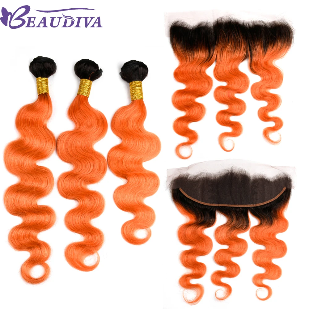 Luxediva Hair T1B/ORANGE Hair 3 Bundles With Closure Peruvian Hair Weave Bundles 13"x4" Top Lace Closure With Baby Hair Remyhair
Luxediva Hair T1B/ORANGE Hair 3 Bundles With Closure Peruvian Hair Weave Bundles 13"x4" Top Lace Closure With Baby Hair Remyhair