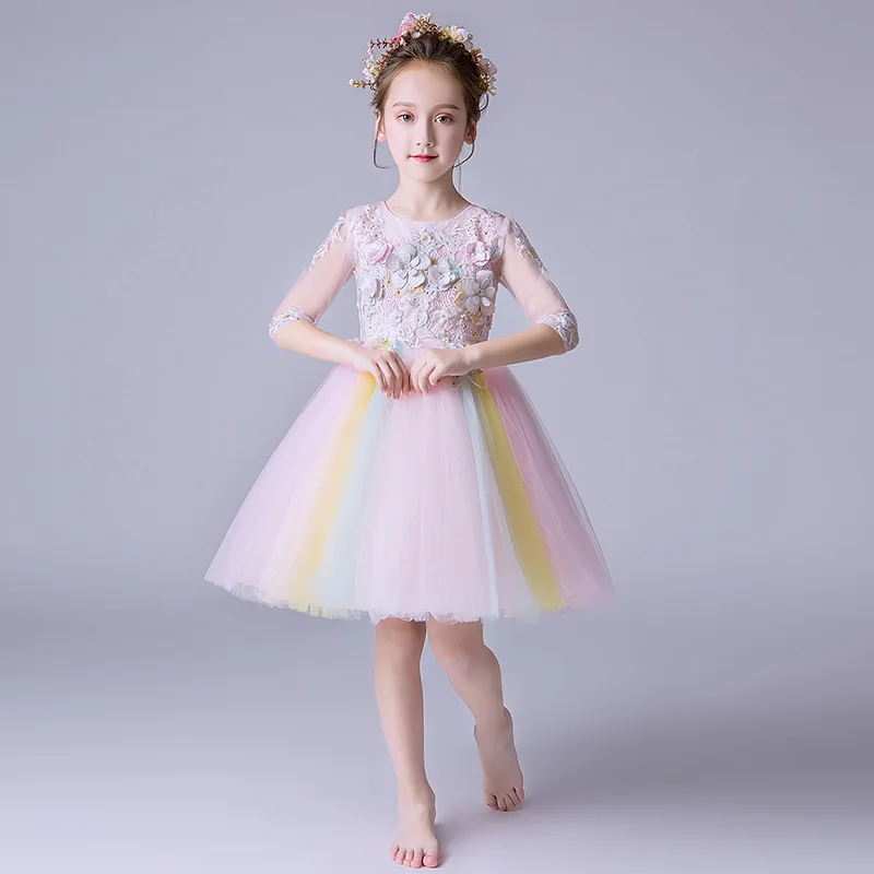 2019 new arrival kids half sleeve Birthday Party Dress for girls flower girl Dress Wedding Children's Evening Dresses B93
2019 new arrival kids half sleeve Birthday Party Dress for girls flower girl Dress Wedding Children's Evening Dresses B93