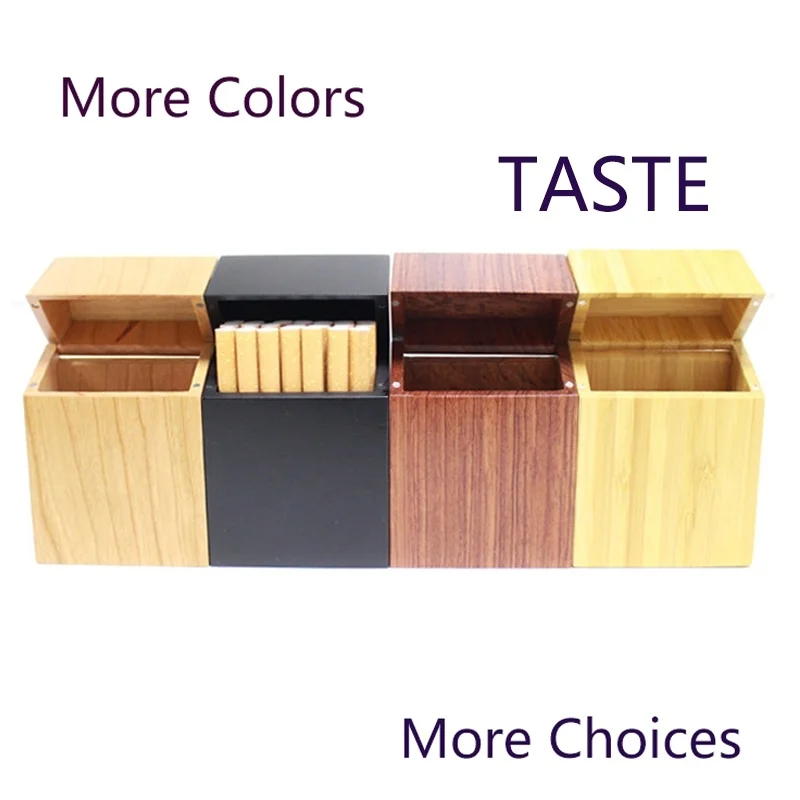Cigarette Box Wood with Rosewood and Cherry wood & Bambook Cigarette Case New Creative Clamshell
Cigarette Box Wood with Rosewood and Cherry wood & Bambook Cigarette Case New Creative Clamshell