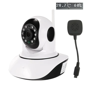 Temperature humidity sensor Wireless 1080p 720p HD IP Camera WiFi Dome IR Night P2P Baby Monitor Audio Talk SD CCTV Onvif
Temperature humidity sensor Wireless 1080p 720p HD IP Camera WiFi Dome IR Night P2P Baby Monitor Audio Talk SD CCTV Onvif
