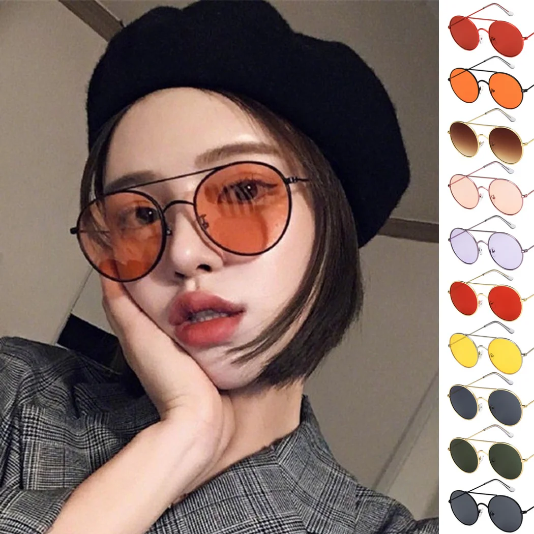Women&Men Brand Designer UV400 Sunglasses Vintage Metal Frame Round Sun Glasses Trend Female Red Yellow Shades Eyewear
Women&Men Brand Designer UV400 Sunglasses Vintage Metal Frame Round Sun Glasses Trend Female Red Yellow Shades Eyewear