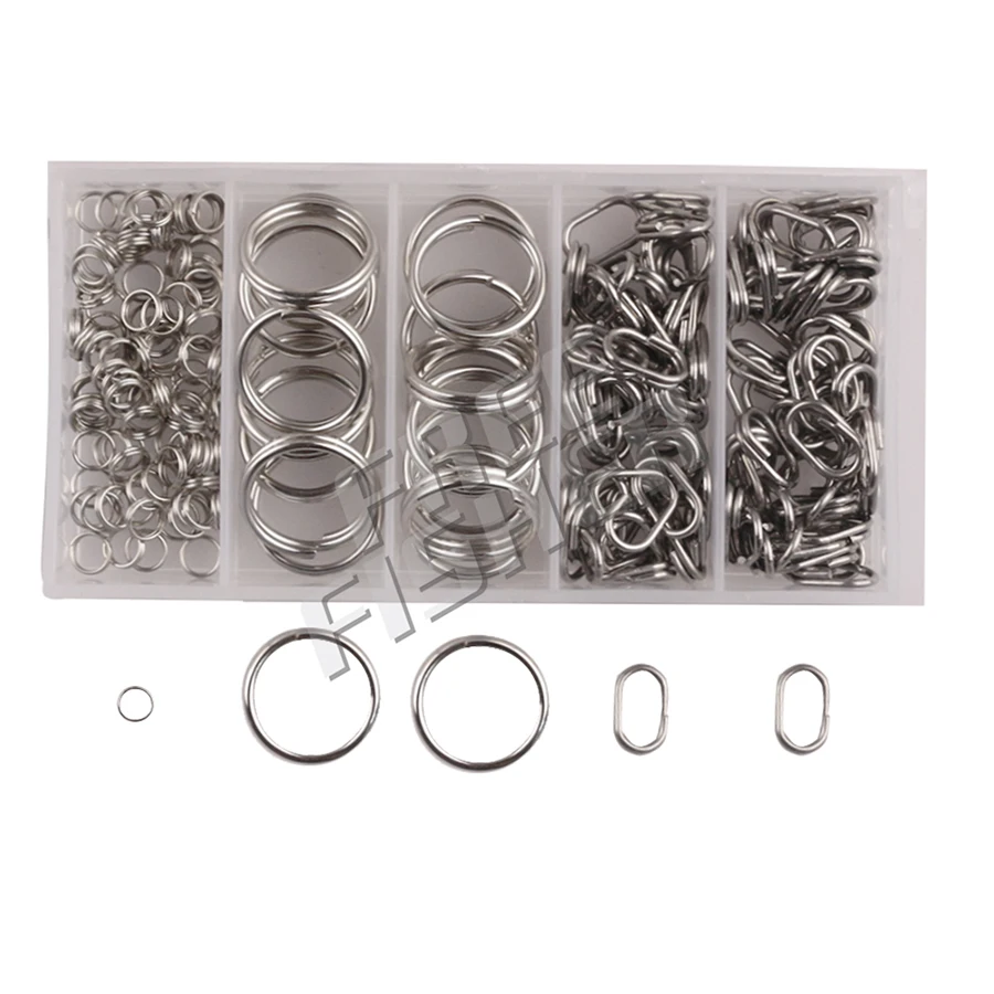 220pcs/set Stainless Steel Split Rings Double Loop for Blank Crank Bait Connectors Fishing Tackle Tool Kit Carp Pesca
220pcs/set Stainless Steel Split Rings Double Loop for Blank Crank Bait Connectors Fishing Tackle Tool Kit Carp Pesca