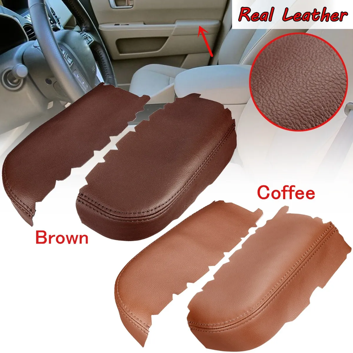Car Real Leather Front Door Left Right Panel Armrest Cover for Honda Pilot 2009 2010 2011 2012 2013 Coffee Brown
Car Real Leather Front Door Left Right Panel Armrest Cover for Honda Pilot 2009 2010 2011 2012 2013 Coffee Brown