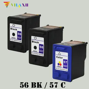 

Vilaxh 56 57 Compatible Ink cartridge Replacement for HP 56 57 for Deskjet 5150 450CI 450 5550 5650 PSC 1315 2110 1350 Printer