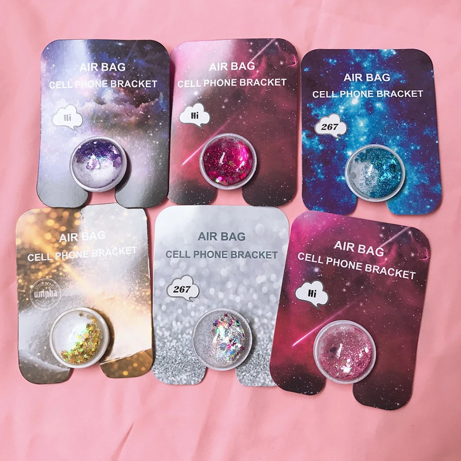 Universal airbag bracket personalized phone bracket glitter quicksand cell phone holder finger holder for cell phone grip
Universal airbag bracket personalized phone bracket glitter quicksand cell phone holder finger holder for cell phone grip