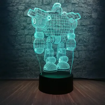 New Movie Action Figure Robot 3D LED Night Light RGB Lighting 7 Color Change Boy Gift Christmas Decoration USB Desk Table Lamp
New Movie Action Figure Robot 3D LED Night Light RGB Lighting 7 Color Change Boy Gift Christmas Decoration USB Desk Table Lamp