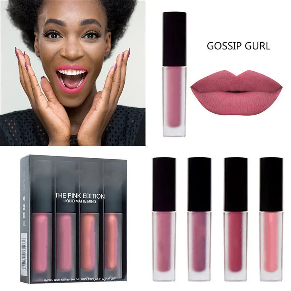 4 Colors Matte Lipstick Set Waterproof Long Lasting Matte Liquid Lip Glosses Women Moisturizing Fashion Lipsticks
4 Colors Matte Lipstick Set Waterproof Long Lasting Matte Liquid Lip Glosses Women Moisturizing Fashion Lipsticks