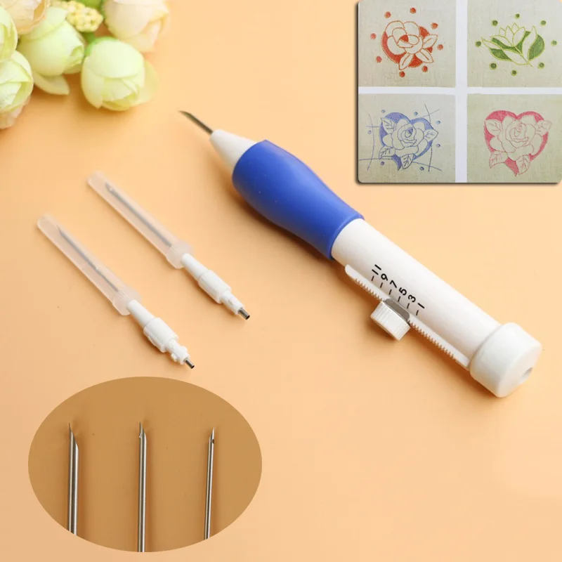 6Pcs 1.3/1.6/2.2mm Diameter Plastic DIY Embroidery Magic Embroidery Pen Set Clothing Punch Needle Sewing Needle Tool JY 
6Pcs 1.3/1.6/2.2mm Diameter Plastic DIY Embroidery Magic Embroidery Pen Set Clothing Punch Needle Sewing Needle Tool JY