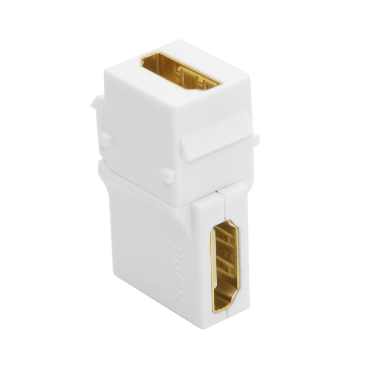 CYDZ 90 Degree Right Angled HDMI 1.4 Snap-in Female to Female Keystone Jack Coupler Adapter for Wall Plate White
CYDZ 90 Degree Right Angled HDMI 1.4 Snap-in Female to Female Keystone Jack Coupler Adapter for Wall Plate White