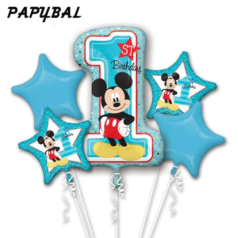 5pcs/lot 18"mickey minnie baby shower girl boy first birthday 1st foil balloon helium party birthday decor globos classic toy
5pcs/lot 18"mickey minnie baby shower girl boy first birthday 1st foil balloon helium party birthday decor globos classic toy