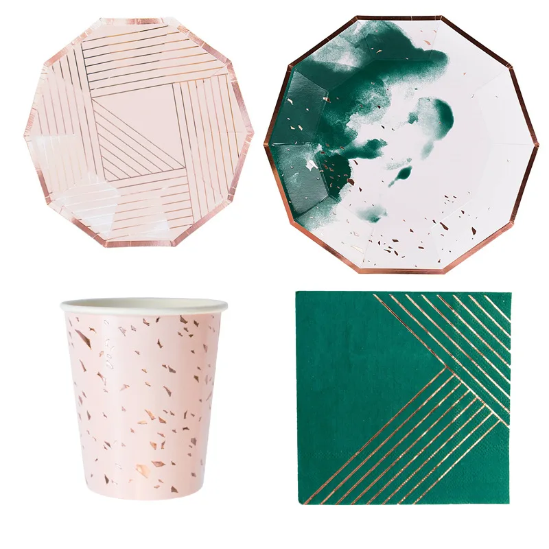 New Disposable Tableware Party Decoration Paper Tray Cup Chinese Style Green Ink Dish High-end Party Cake Snack Plates Napkins
New Disposable Tableware Party Decoration Paper Tray Cup Chinese Style Green Ink Dish High-end Party Cake Snack Plates Napkins
