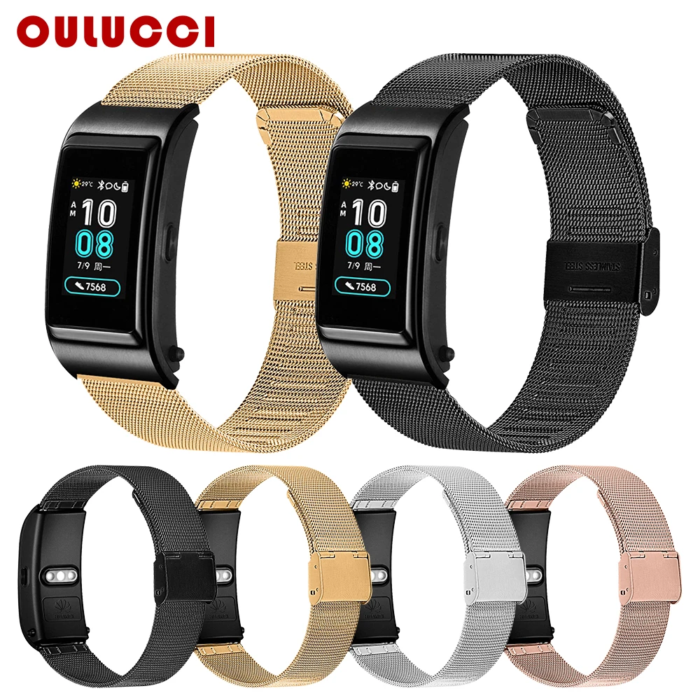 Oulucci Stainless Steel Huawei B5 Milanese Band Magnetic Watchband Strap Metal Replacement Bracelet Smart Watch for Huawei b5 
Oulucci Stainless Steel Huawei B5 Milanese Band Magnetic Watchband Strap Metal Replacement Bracelet Smart Watch for Huawei b5