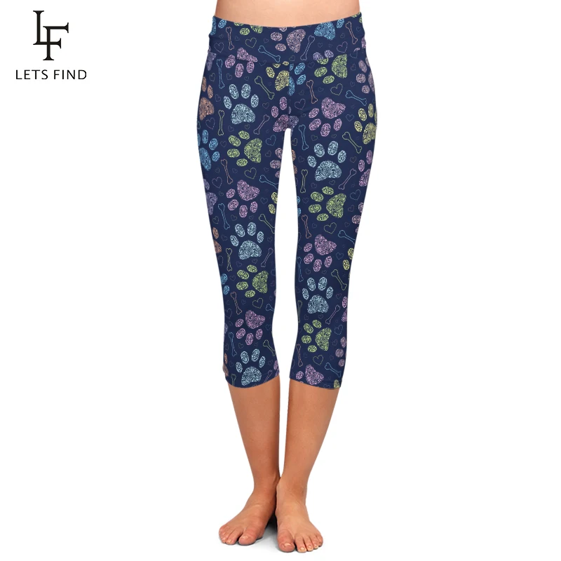 LETSFIND New Women High Waist Capri Leggings 3D Colorful Dog's Paw Digital Print Casual Comfortable Mid-Calf Leggings Plus Size
LETSFIND New Women High Waist Capri Leggings 3D Colorful Dog's Paw Digital Print Casual Comfortable Mid-Calf Leggings Plus Size