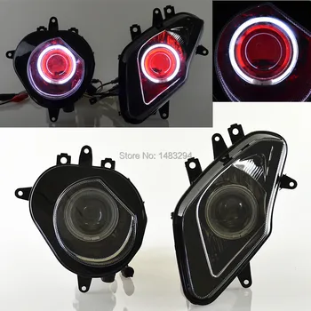 Custom Modified HID Projector Conversion Headlight Assembled White Angel&Red Demon Eye Fit For BMW HP4 13-15 S1000RR 2009-2015
Custom Modified HID Projector Conversion Headlight Assembled White Angel&Red Demon Eye Fit For BMW HP4 13-15 S1000RR 2009-2015